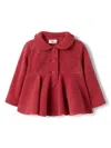 Il Gufo Peplum Waist Buttoned Blouse In Red