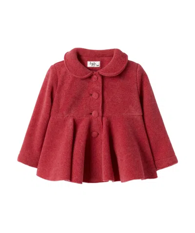Il Gufo Peplum Waist Buttoned Blouse In Red