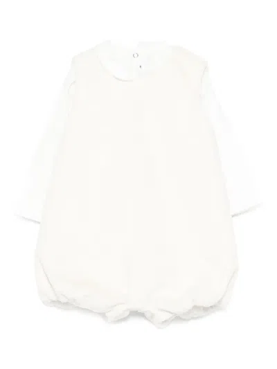 Il Gufo Babies' Peter-pan Collar Shorties In White
