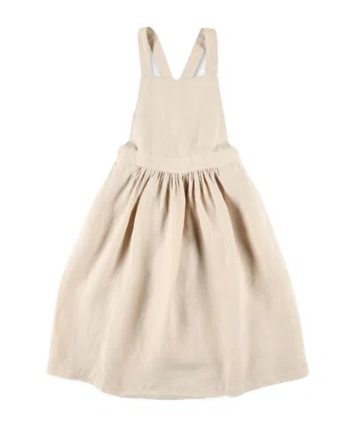 Il Gufo Pinafore Dress In Neutral