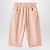 Il Gufo Pink Cotton Pants In Pink