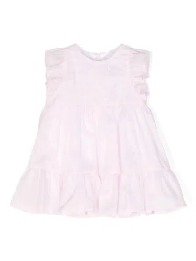 Il Gufo Babies' Pink Cotton Voile Dress With Culotte