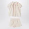 Il Gufo Gingham-pattern Shorts Set In Pink