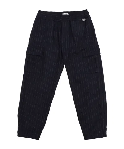 Il Gufo Pinstripe Overalls In Black