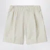 Il Gufo Pinstriped Cotton Bermuda Shorts