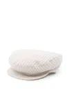 Il Gufo Pinstriped Hat In White