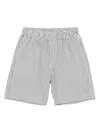 Il Gufo Pinstriped Shorts In White