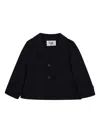 Il Gufo Pinstriped Single-breasted Blazer In Blue