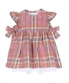 Il Gufo Plaid-check Cotton Babygrow Set In Pink