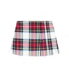 Il Gufo Plaid Pleated Skirt In Multi