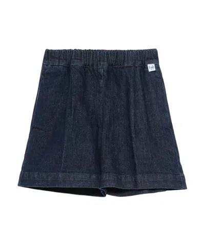 Il Gufo Pleat-detail Shorts In Black