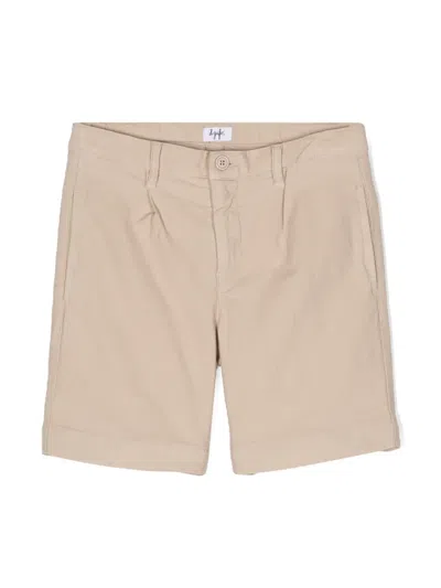 Il Gufo Kids' Pleat-detail Shorts In Neutrals