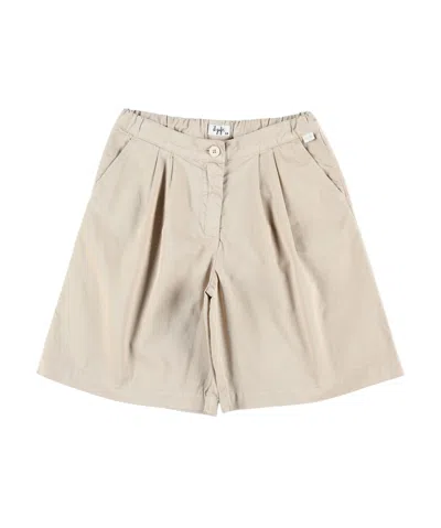 Il Gufo Pleated Bermuda Shorts In Light Brown