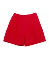 Il Gufo Pleated Detail Shorts In Red