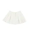Il Gufo Skirt Pieghe Denim In White