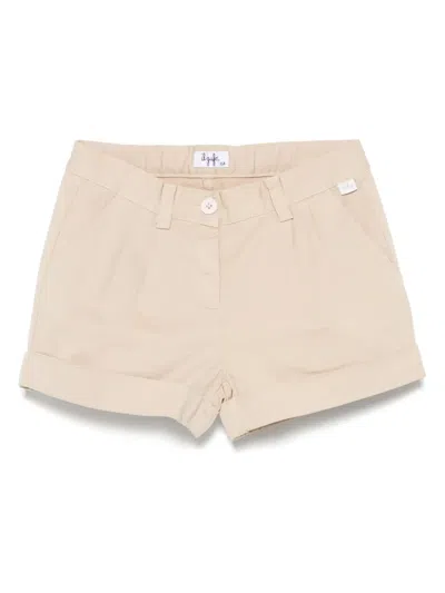 Il Gufo Kids' Pleated Shorts In Neutrals