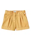 Il Gufo Pleated Shorts In Yellow
