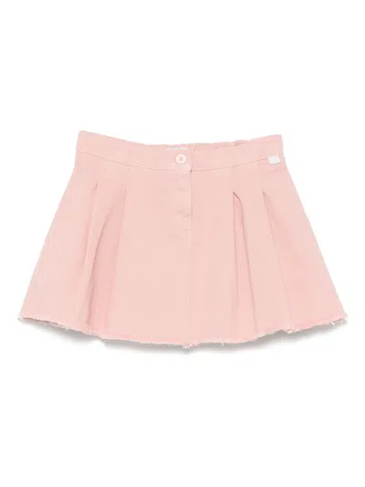Il Gufo Kids' Pleated Skirt In Pink