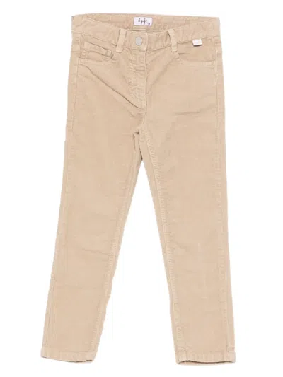 Il Gufo Kids' Pocket Corduroy Trousers In Neutral