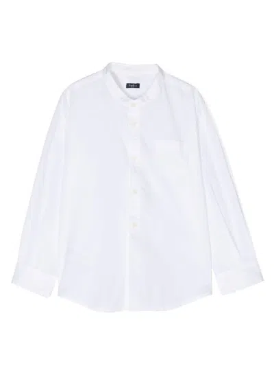 Il Gufo Kids' Pocket Cotton Shirt In White