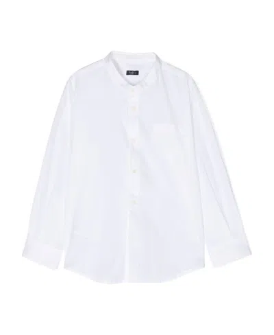 Il Gufo Pocket Cotton Shirt In White