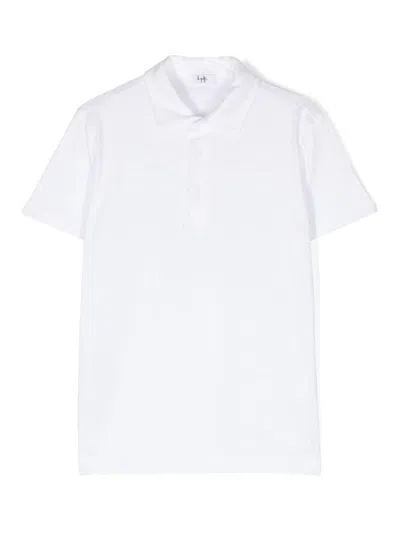 Il Gufo Kids' Jersey Cotton Polo Shirt In White