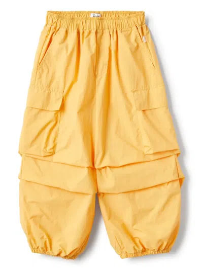 Il Gufo Kids' Poplin Cargo Pants In Orange
