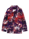 Il Gufo Printed Coat In Purple