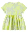 Il Gufo Printed Cotton Dress In Yellow