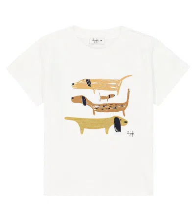 Il Gufo Printed Cotton Jersey T-shirt In Multicoloured