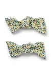Il Gufo Printed Hair Clips (set Of Two) In White