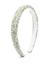 Il Gufo Printed Headband In White
