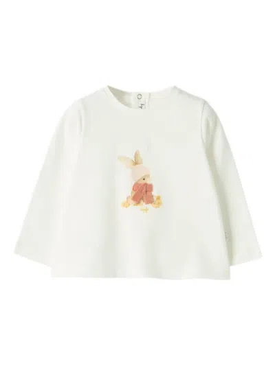 Il Gufo Babies' Printed T-shirt In White