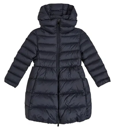 Il Gufo Kids' Quilted Down Coat In Blue