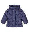 Il Gufo Quilted Down Jacket In Blue