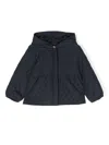 Il Gufo Quilted Flared Jacket In Blue