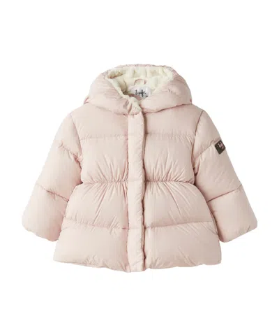 Il Gufo Quilted Hooded Jacket In Nude