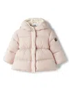 Il Gufo Quilted Hooded Jacket In Pink