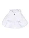 Il Gufo Quilted Hooded Jacket In White
