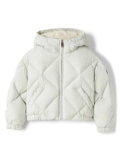 Il Gufo Kids' Quilted Padded Jacket In White