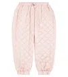 Il Gufo Quilted Sweatpants In Pink