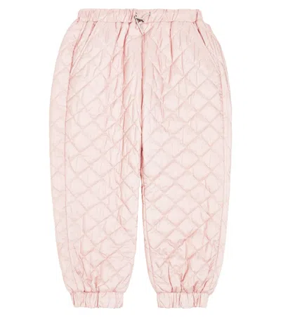 Il Gufo Kids' Quilted Sweatpants In Neutrals