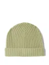 Il Gufo Ribbed Beanie In Green