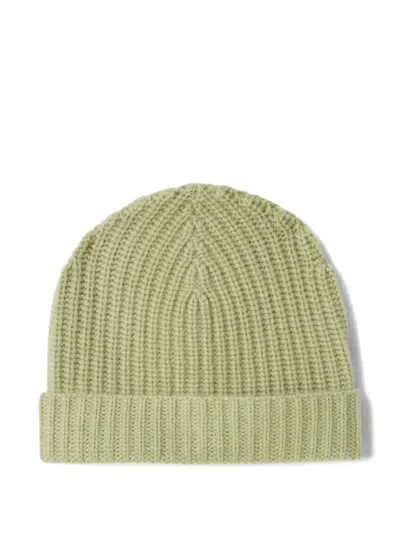 Il Gufo Kids' Ribbed Beanie In Green