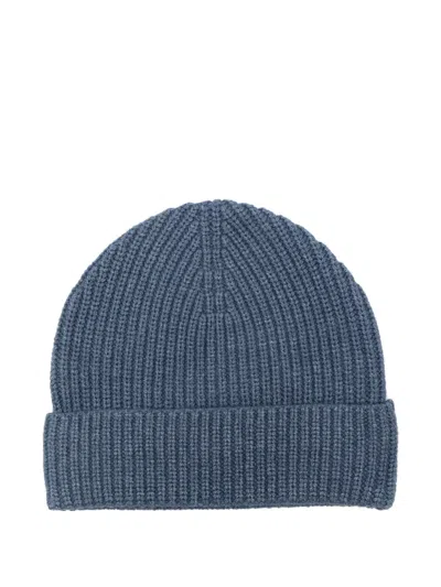 Il Gufo Kids' Ribbed-knit Beanie In Blue