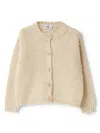 Il Gufo Ribbed-knit Cardigan In Neutrals