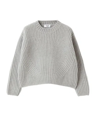 Il Gufo Ribbed-knit Jumper In Gray