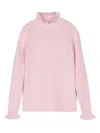 Il Gufo Ribbed Top In Pink