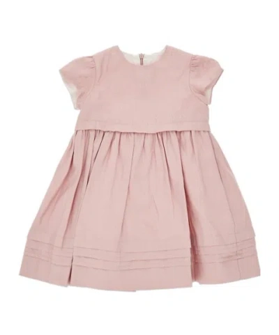 Il Gufo Babies' Round Neck Dress In Pink