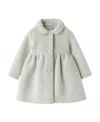 Il Gufo Rounded-collar Fleece Coat In White